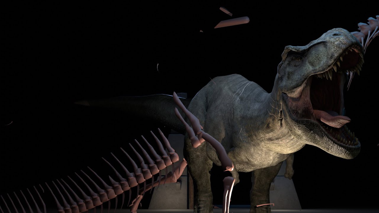 T-rex Vs Indominus Final Battle Scene Part One/ Blender Animation