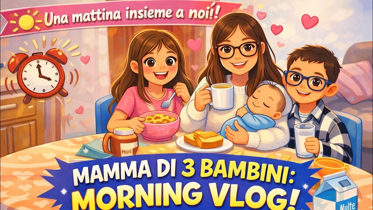 Una mattina con i miei 3 bimbi | Family Vlog ☀️