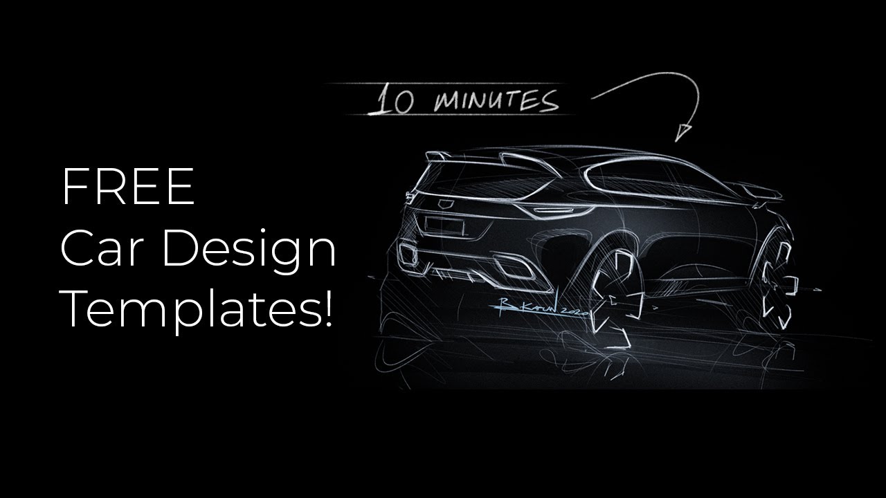 CAR DESIGN TEMPLATES - 10 Minutes Sketching!