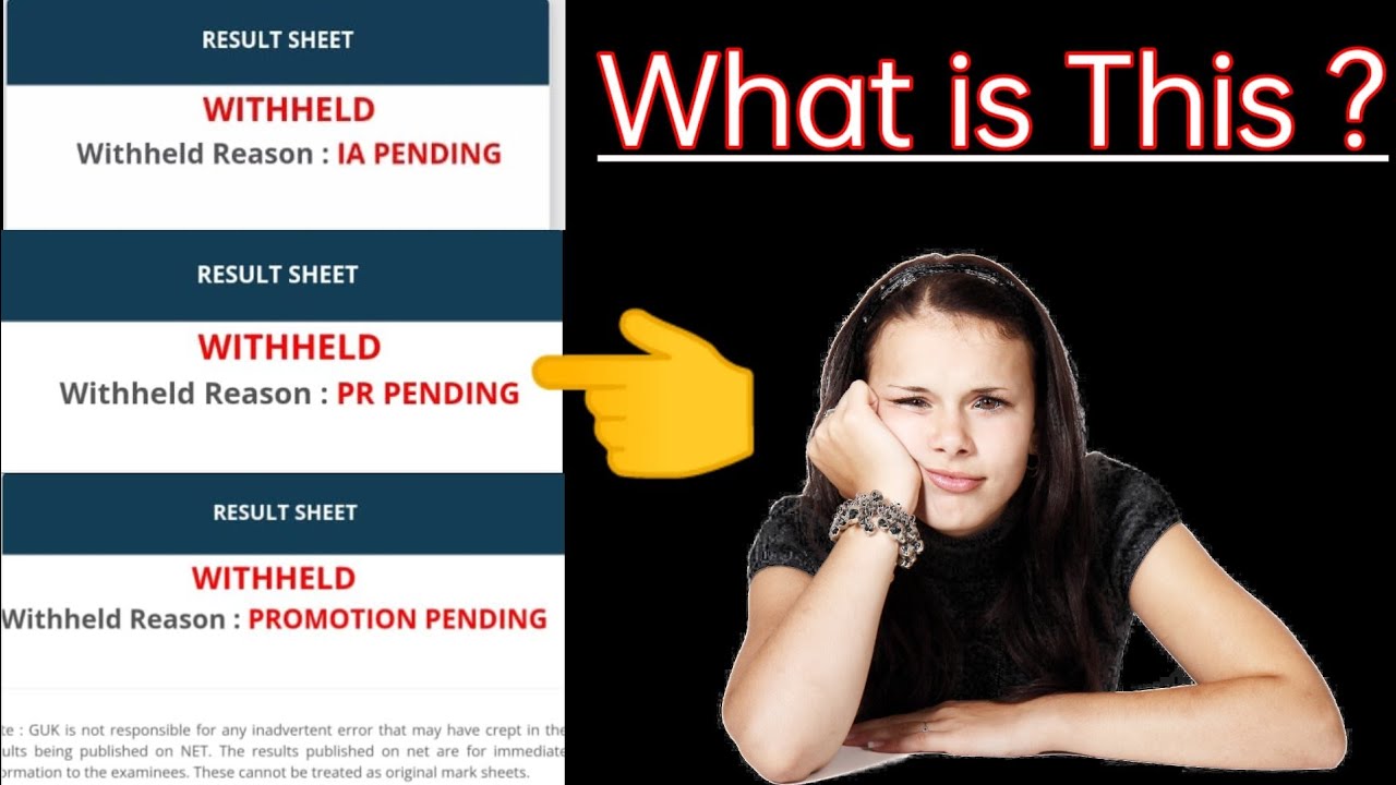 IA Pending PR Pending Promotion Pending || Gulbarga University CBCS Result Withheld December 2021 .