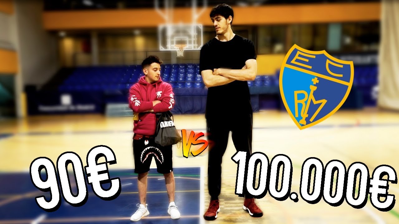 JUGADOR DE BALONCESTO DE 100.000€ vs 90€ [bytarifa]
