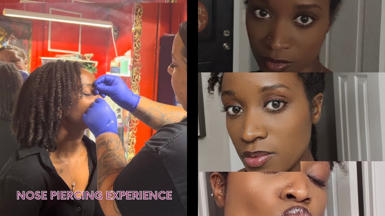 Double Nose Piercing | Double Nostril Piercing | Tattoo Shop with Needle