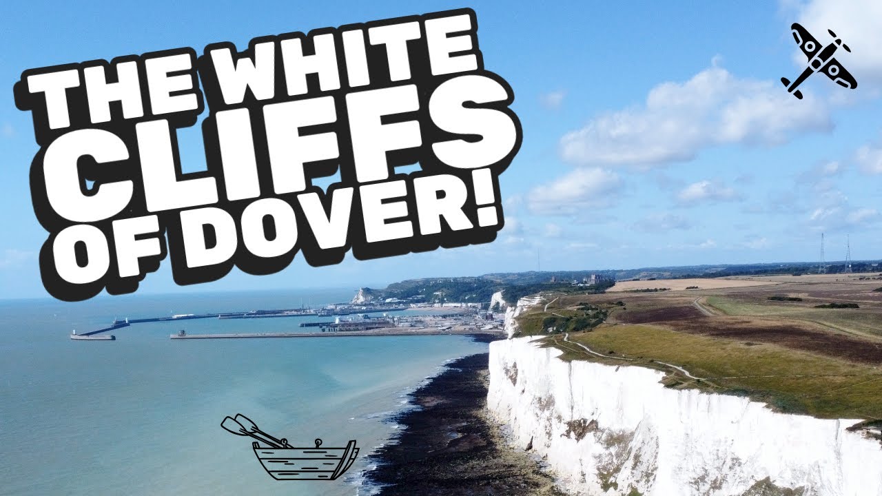 The White Cliffs of Dover, Kent UK!! DRONE VIDEO FILMED IN 4K!!!!