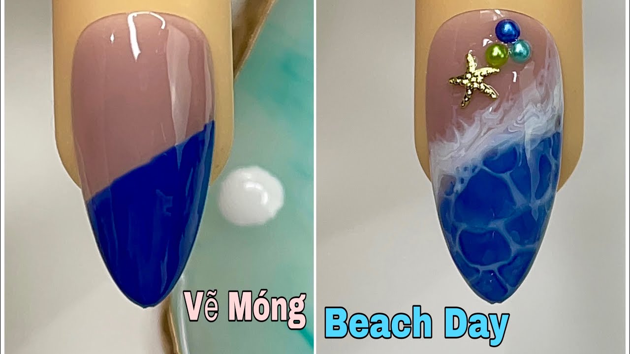 Легкий дизайн ногтей в океанском стиле для начинающих 💖Мы предлагаем 💅 Новый дизайн ногтей 💝 Новы...