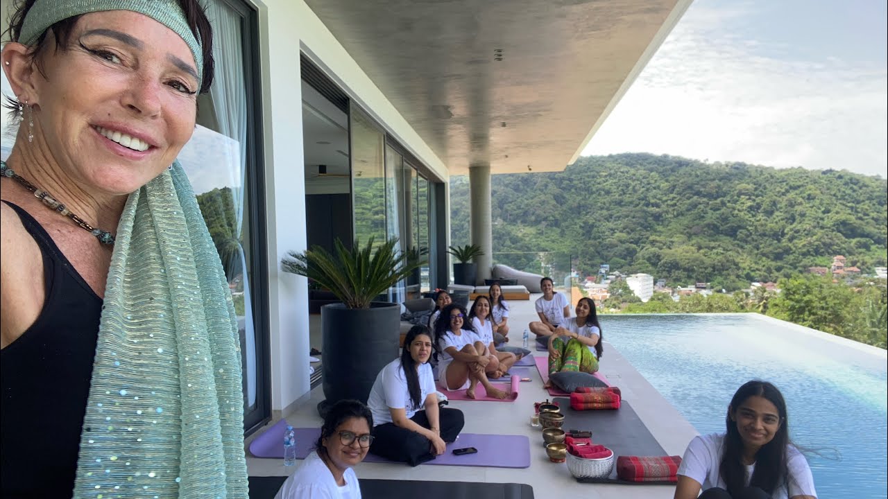 Bachelorette Wellness with Ocean Vibes 🌊💫 #BrideTribe #CelebrateLifeTogether #SoundBowlMeditation 