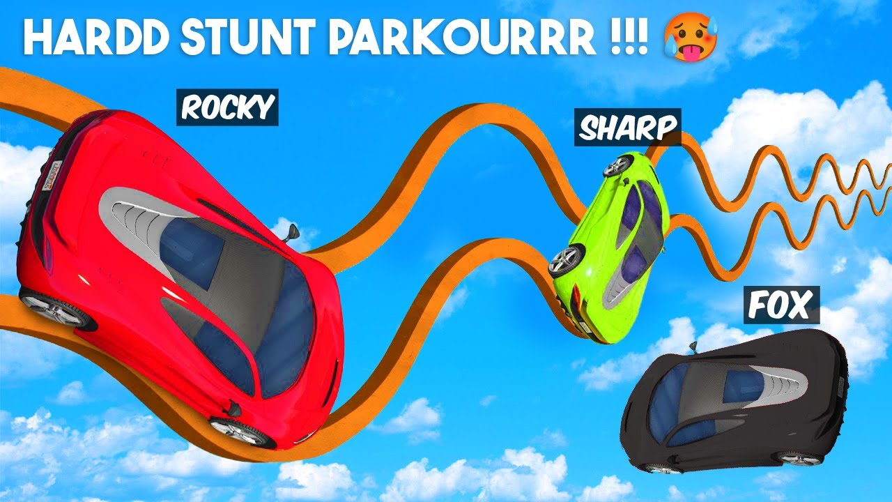 Fun Harddd Stunt Race 😂😂 | GTA 5 தமிழ் Gameplay - Black FOX