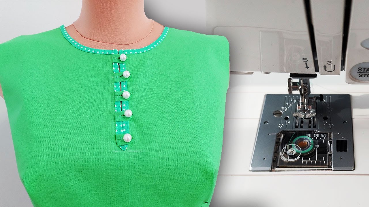 🔥🌺 Great Sewing Tips for Beginners/Easy Neck Sewing Technique