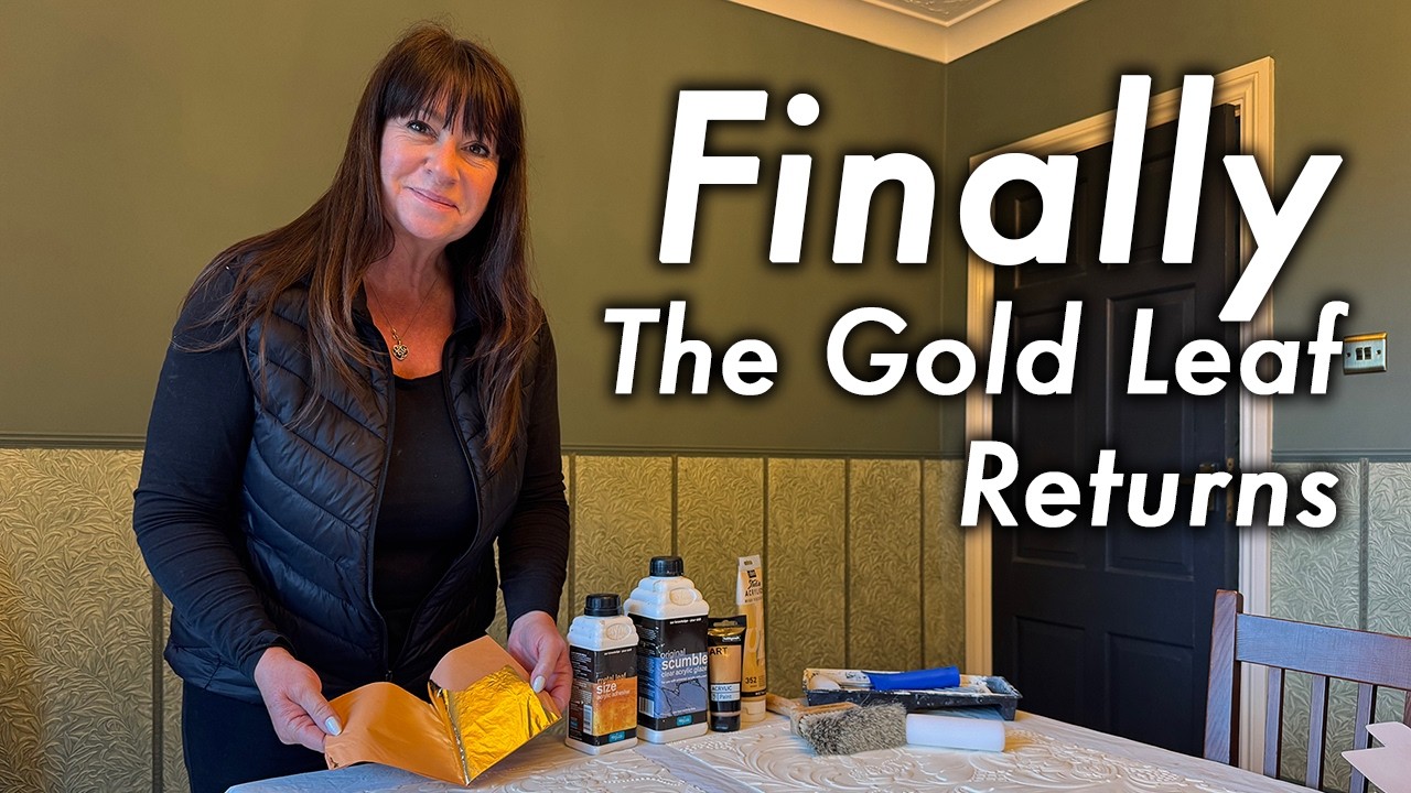 Lincrusta & Gold Leaf, What Could Possibly Go Wrong??