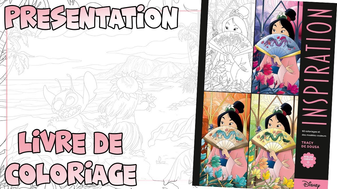 Présentation du livre de coloriage Inspiration Disney
