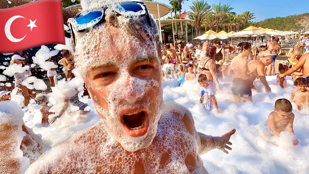 ОТДЫХ В ТУРЦИИ В ОТЕЛЕ 5 ЗВЕЗД! Пенная вечеринка в Pirate's Beach Club. Отрываемся как можем)