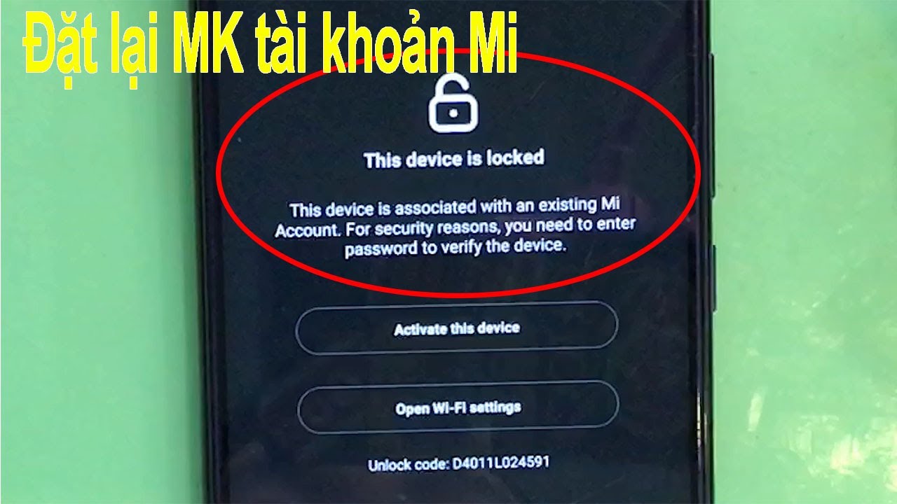 Điện thoại Xiaomi bị This device is locked, đặt lại mật khẩu tài khoản Mi account là xong!