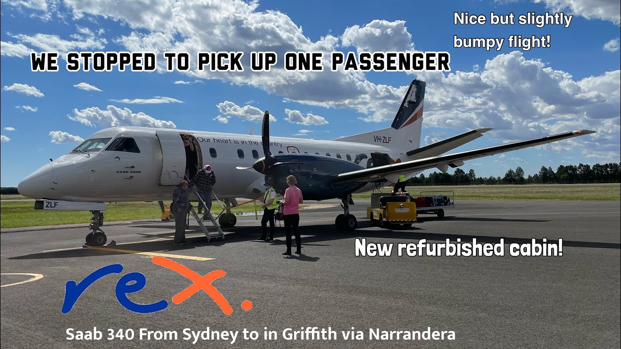 Trip Report | REX Regional Express (Economy) | Saab 340 | Sydney (SYD) to Griffith (GFF) via NRA