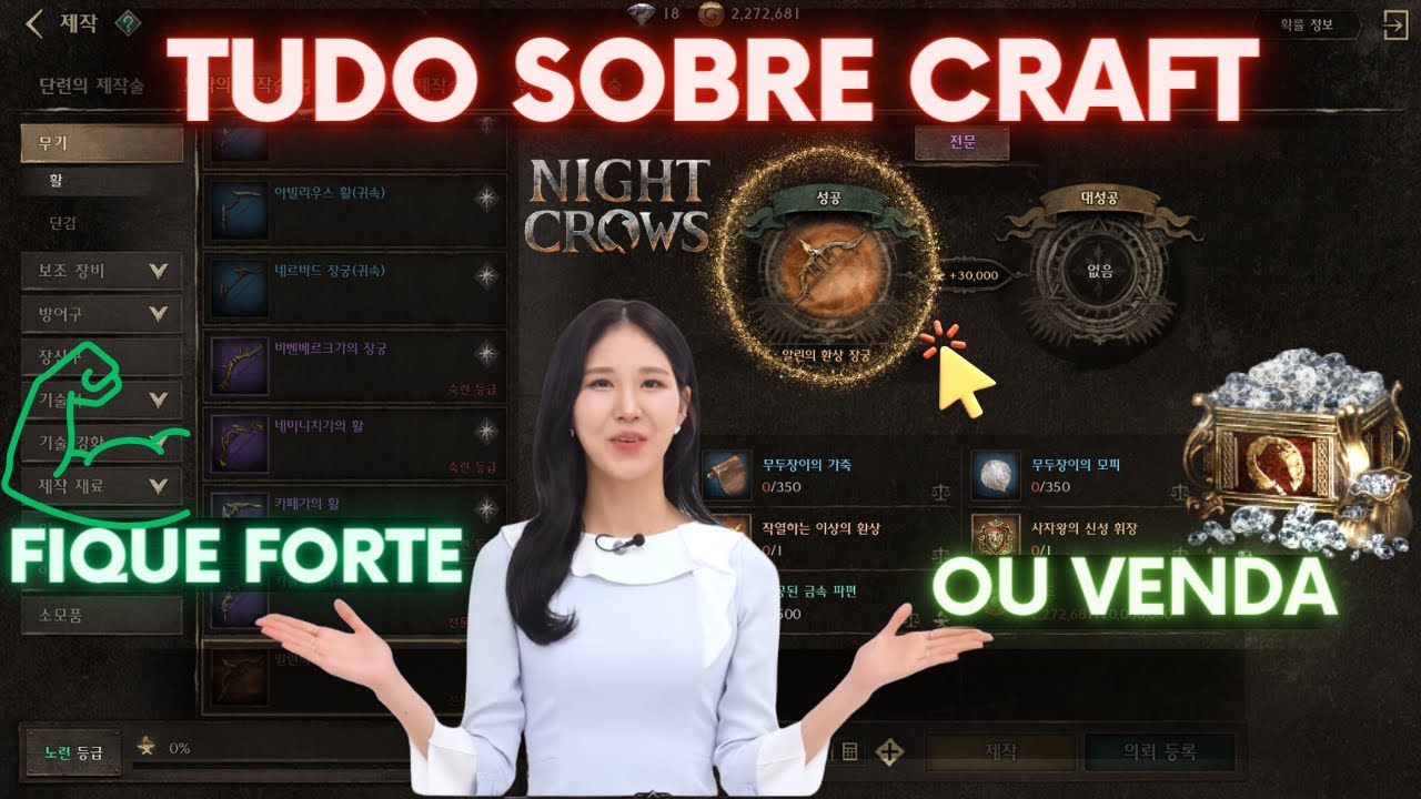 NIGHT CROWS! TUDO SOBRE O CRAFT! COMO FICAR MAIS FORTE E GANHAR DIAMENTES!