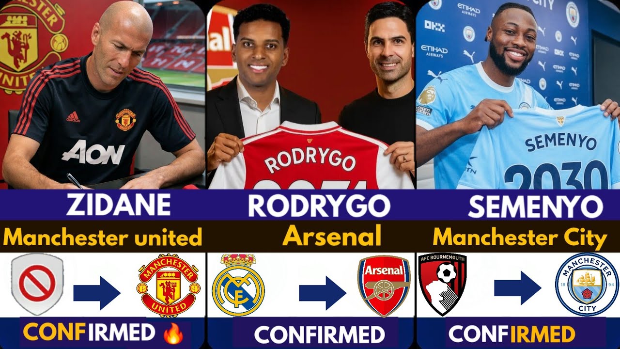 🚨LATEST CONFIRMED TRANSFER NEWS AHEAD OF JANUARY TRANSFER WINDOW 2026  Rodrygo ✅️, Zidane, Semenyo🔥 