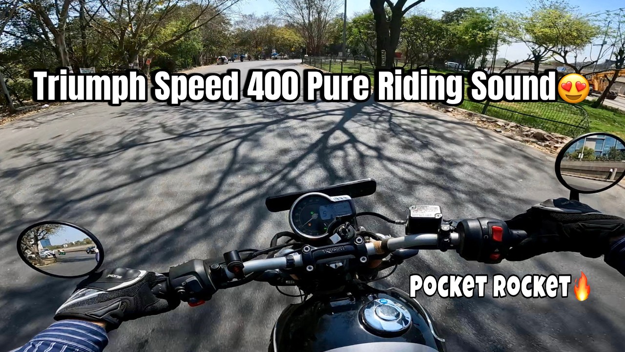 Triumph Speed 400 Pure Riding Sound🔥| POV Ride | Pocket Rocket #triumphspeed400 #MotorcyclePOV #bike