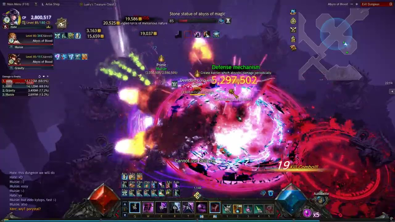 Abyss of Blood, 85lvl dungeon Mu-arise. 3 people.