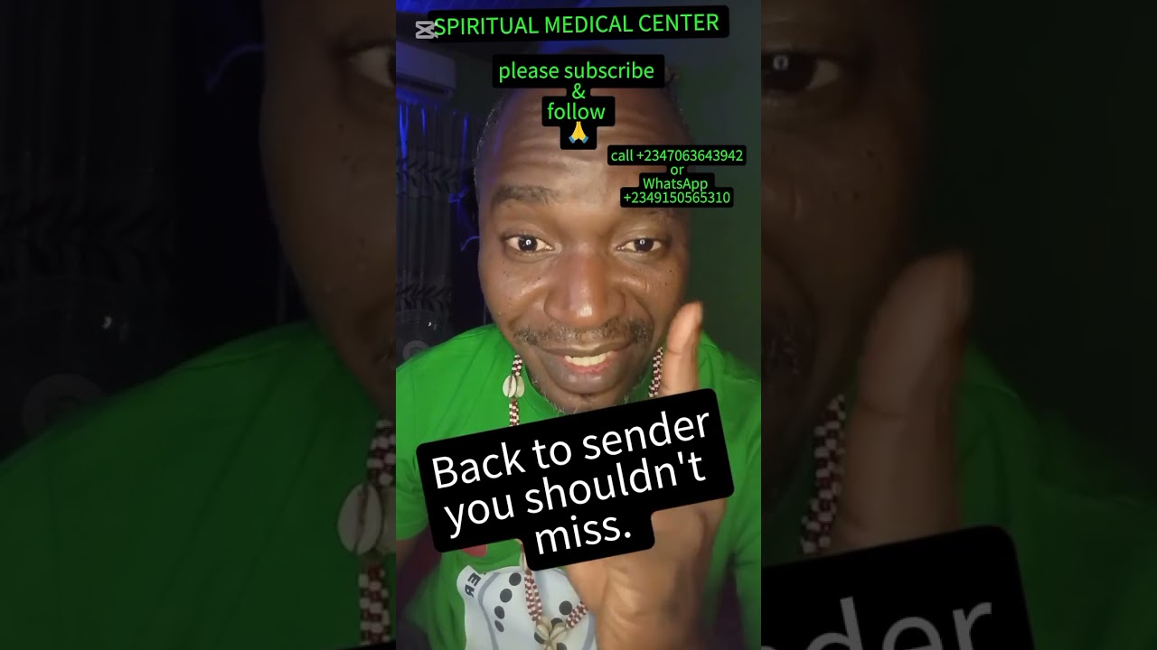 Back to sender you shouldn't miss. 