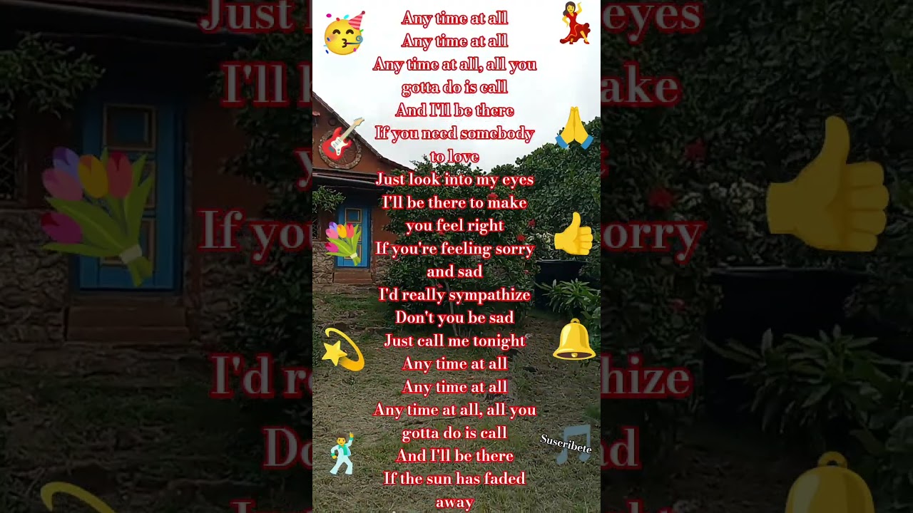 any time at all -the Beatles-lirics 