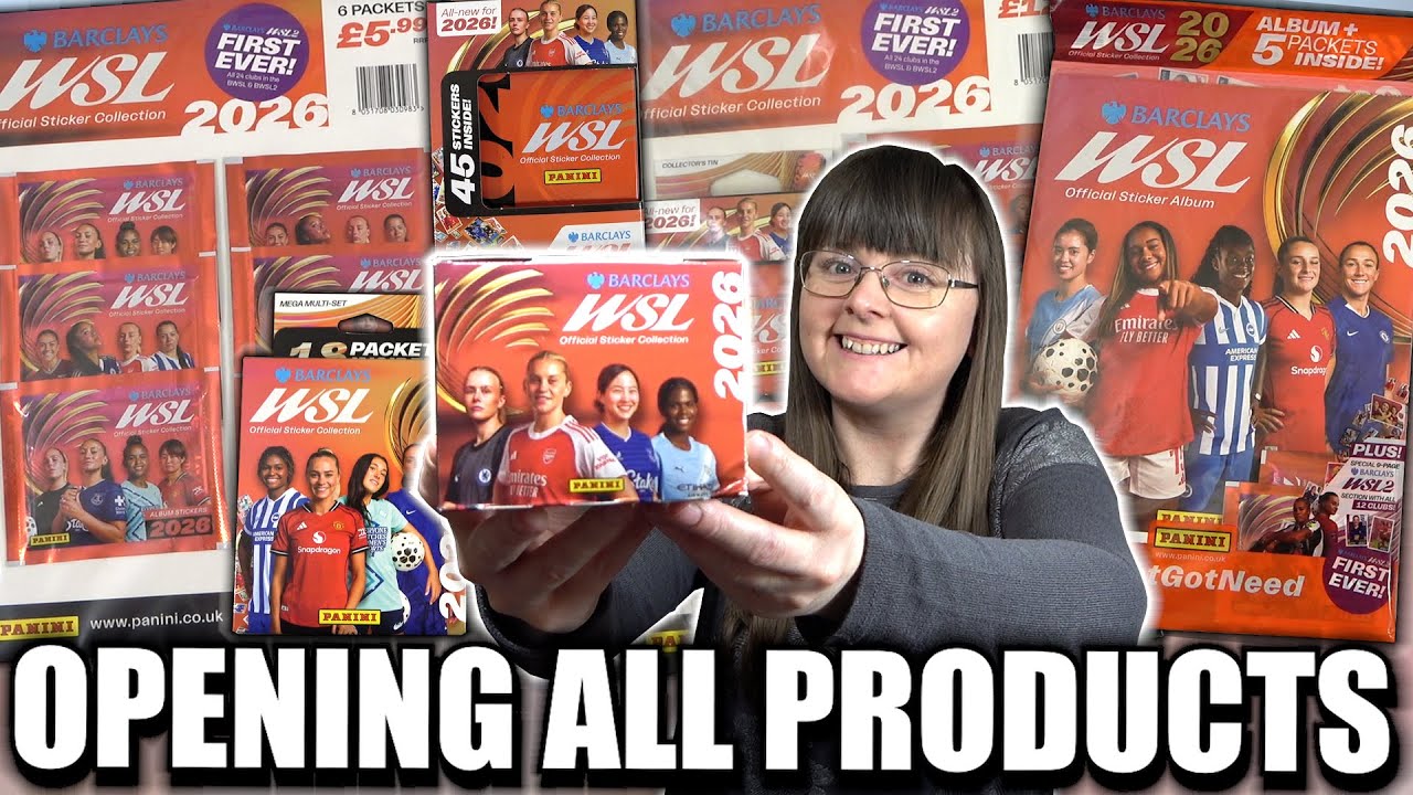 OPENING EVERY PANINI WOMENS SUPER LEAGUE 2026 PRODUCT | WSL Sticker Collection Guide | Full Box