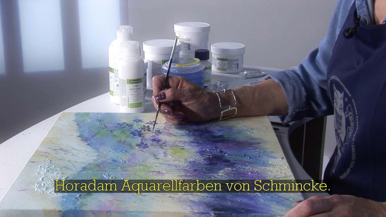 Wie verwendet man - Schmincke AQUA Grund, tranparent