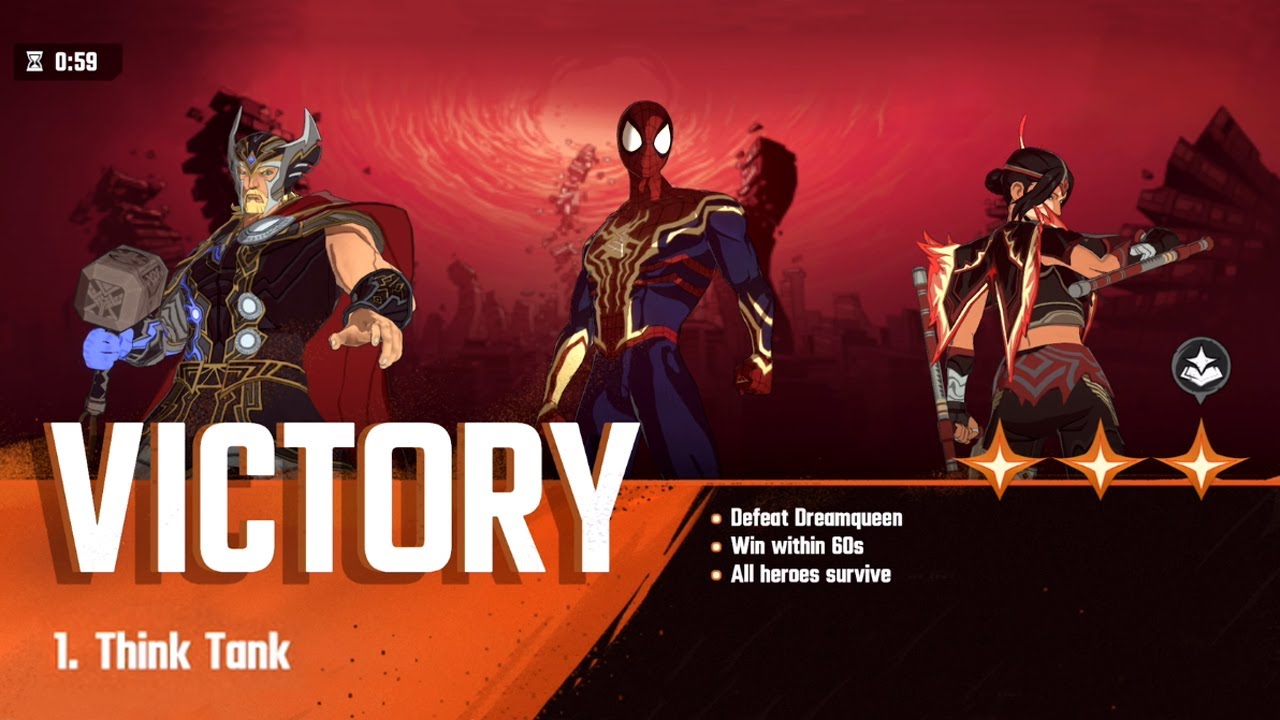 Beating the Think Tank mission with Spider-Man - Marvel Mystic Mayhem (iOS)