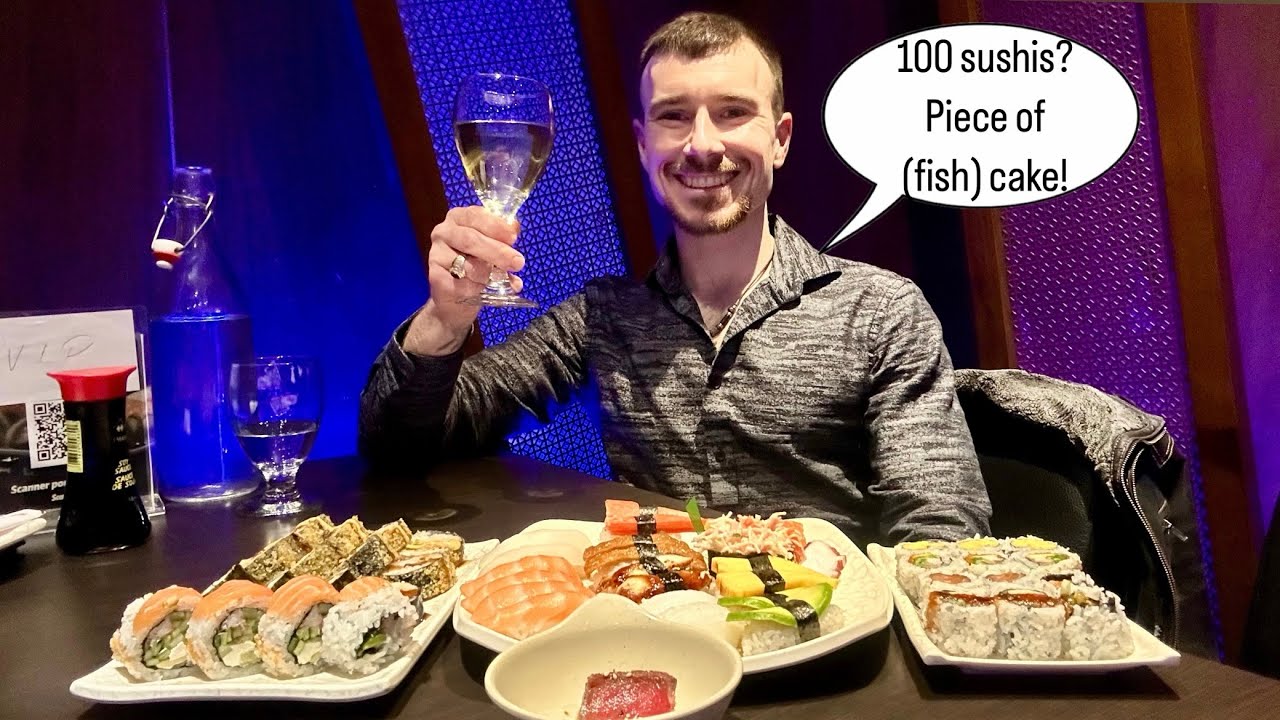 “100 PIECES OF SUSHI ? NO SWEAT… RIGHT?”