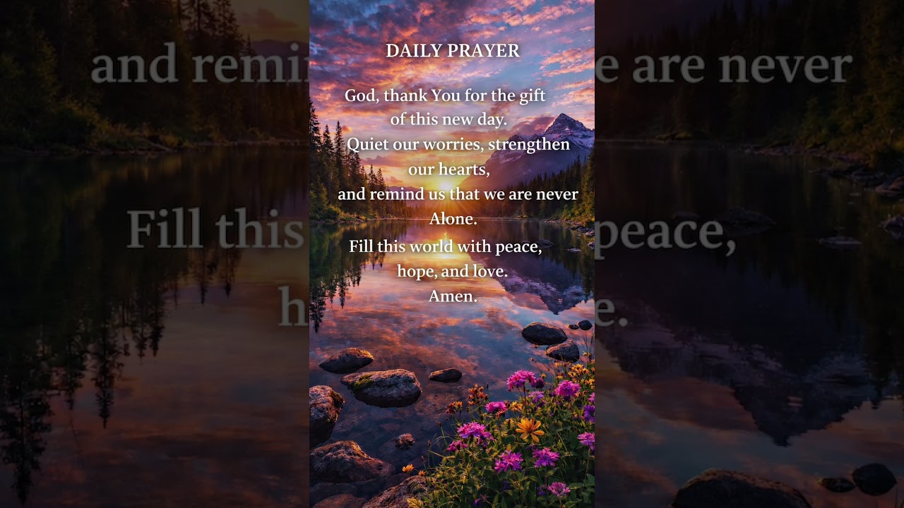Daily Prayer | A Peaceful Start to the Day 