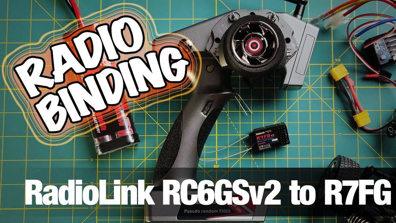 Привязка передатчика RadioLink RC6GS v2 к приёмнику R7FG | RC Racing Legends