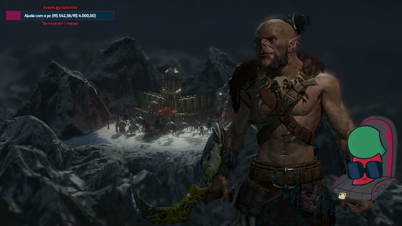 SPICINHO jogando Middle-earth: Shadow of War #08 e Fortnite (29/05/2025)