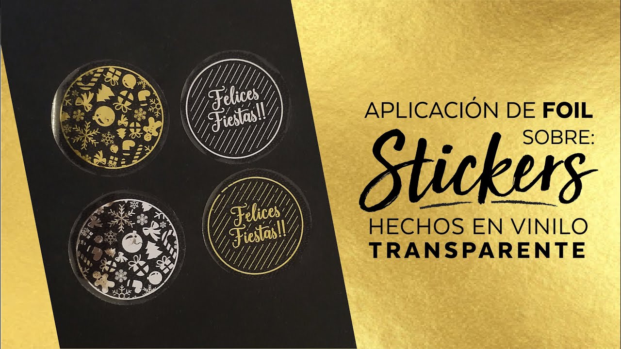 Laminator and Foil : Foil application on transparent stickers : LoudryLune [CC]