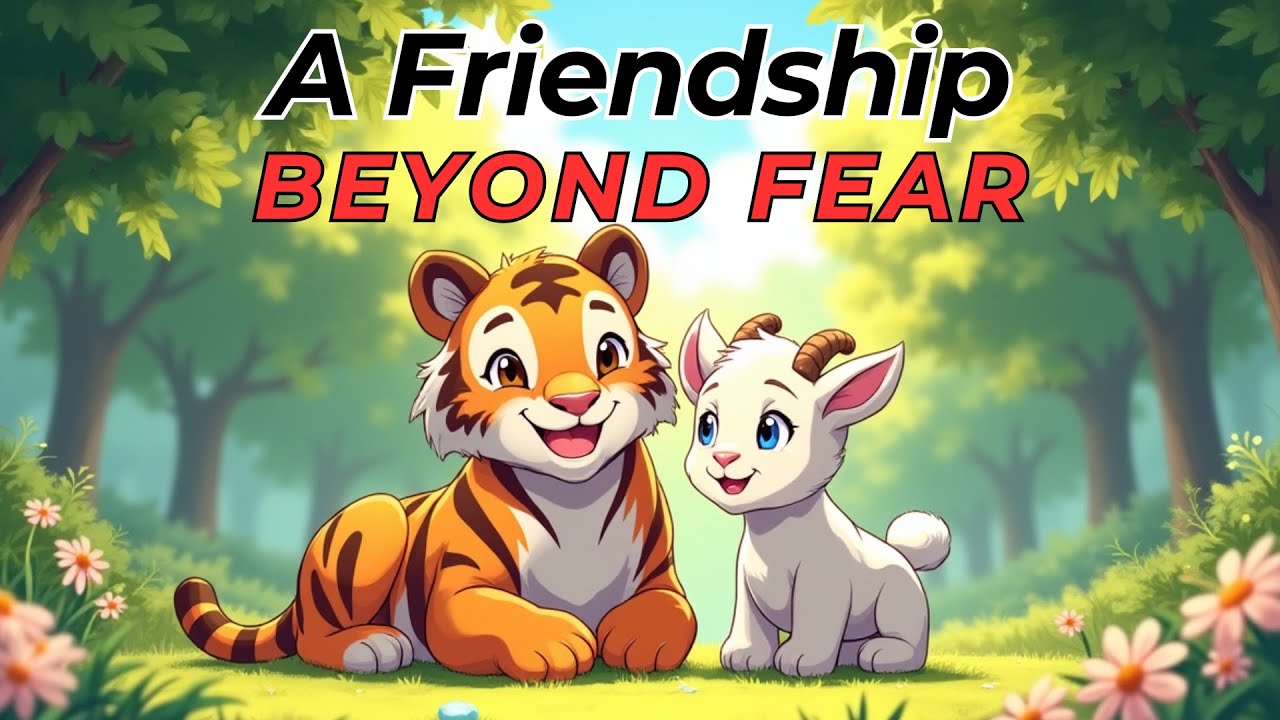 A Friendship Beyond Fear 🐯🐐 | Moral Jungle Story for Kids | Kindness & Courage