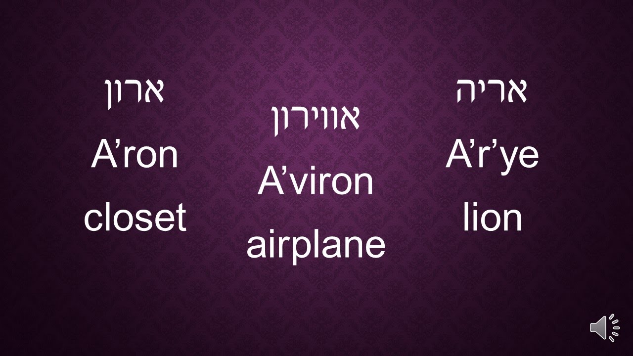 Learn Hebrew - 