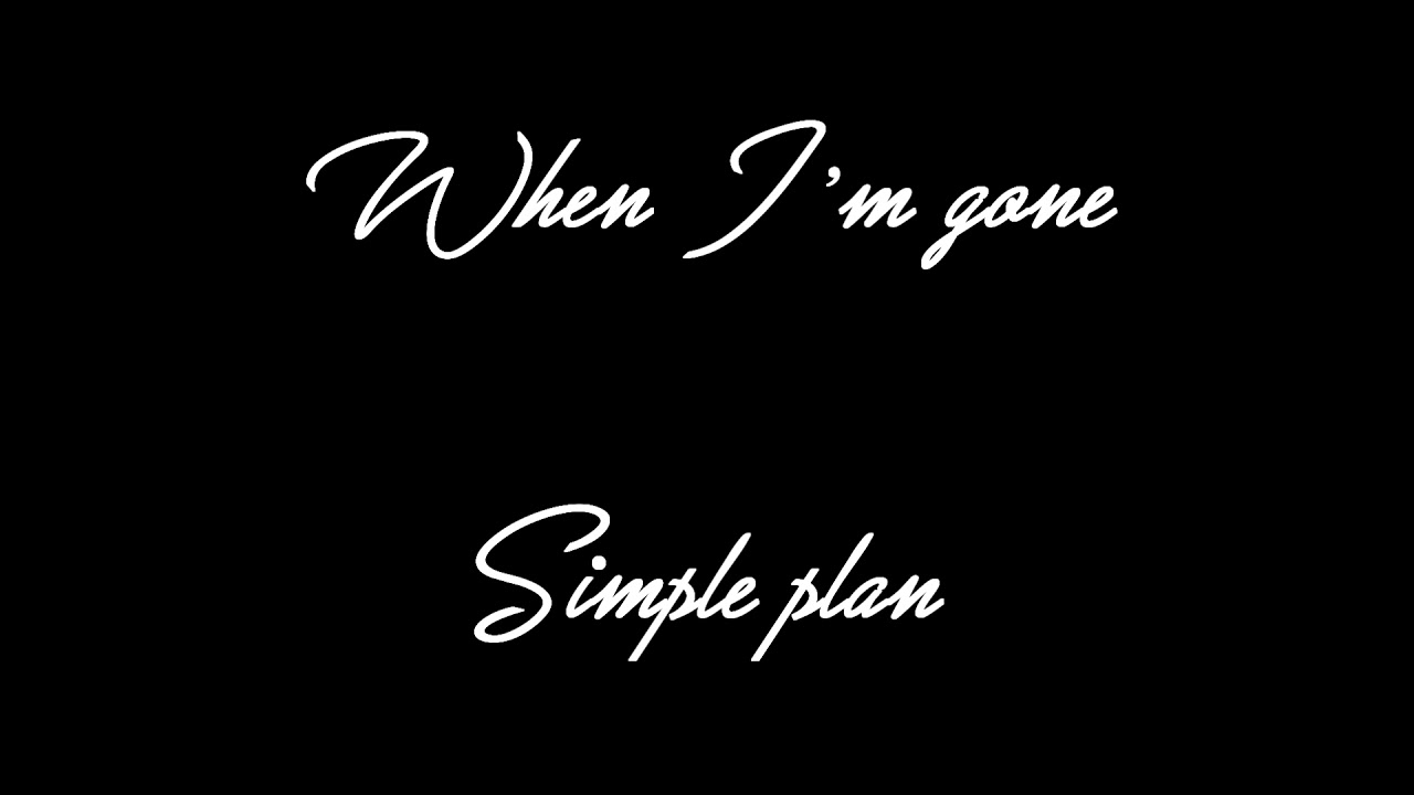 When I'm gone - Simple plan - Acoustic instrumental with choirs (karaoke)
