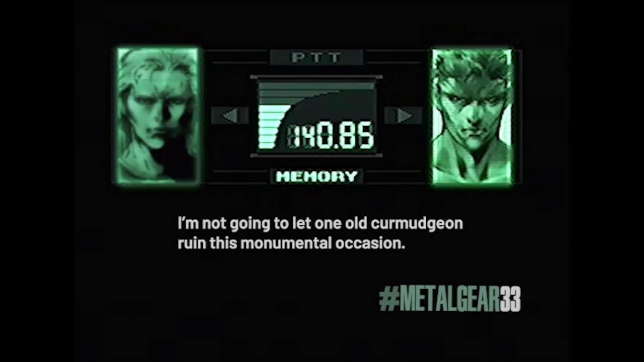 Metal Gear Solid 33rd Happy Anniversary