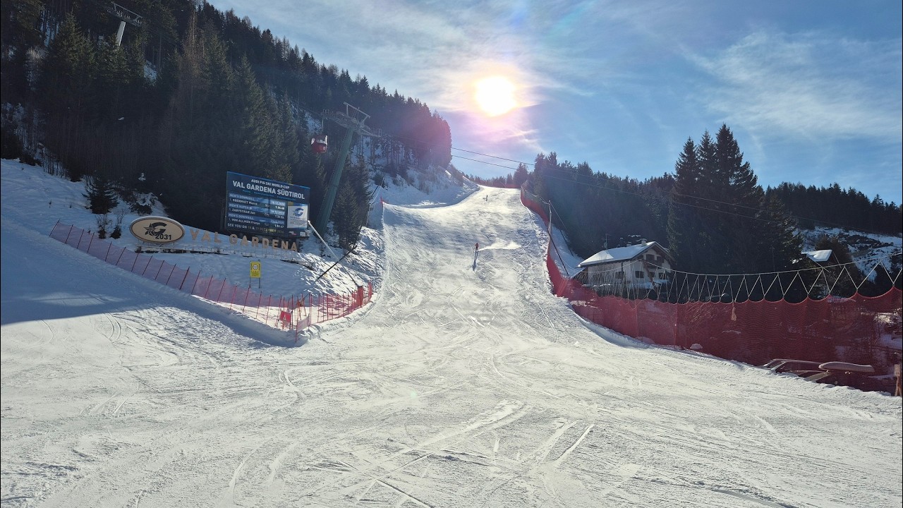 Narty Val Gardena 2026 - czarna trasa Saslong
