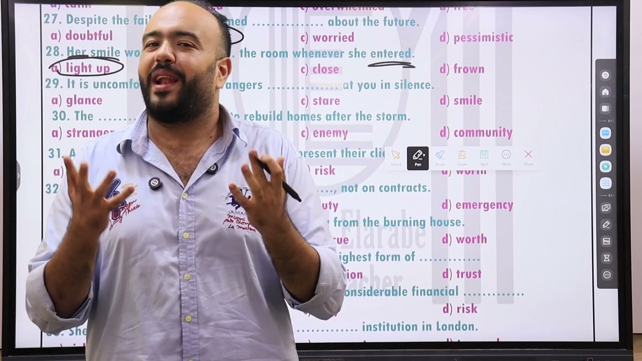 مراجعة شهر أكـــــتوبــــر - في اللغة الإنجليزية - الصف الأول الثانوي -  أ\محمود العربي