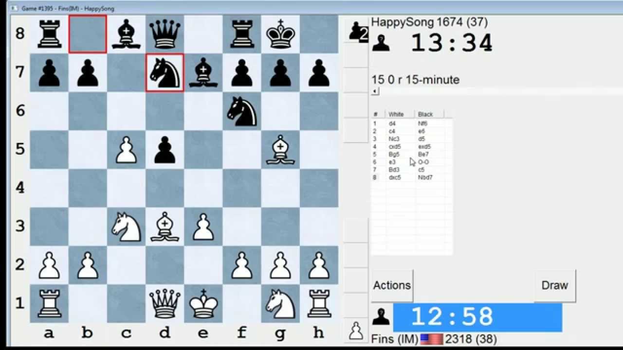 Standard Chess #19: IM Bartholomew vs. HappySong (Queen's Gambit Declined)
