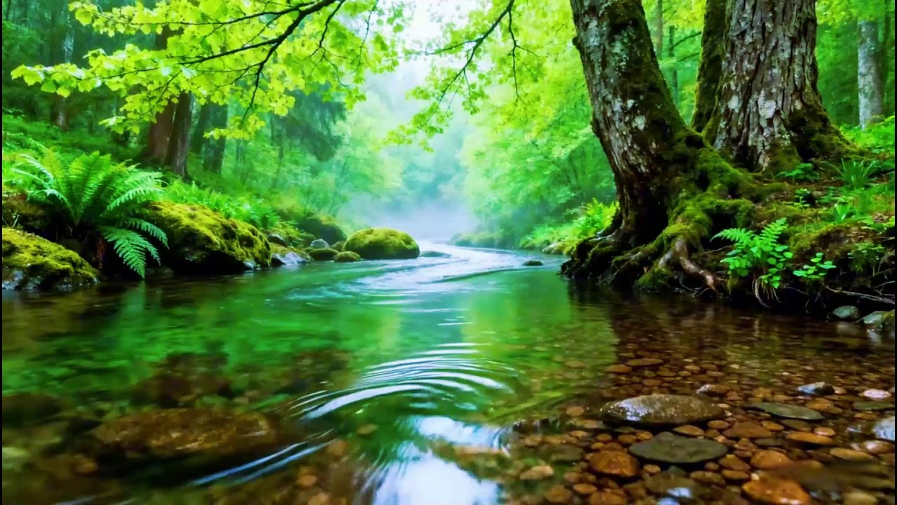 Forest Stream Sounds and Birdsong, 8 Hour of Nature Sounds for Sleep and Relaxation