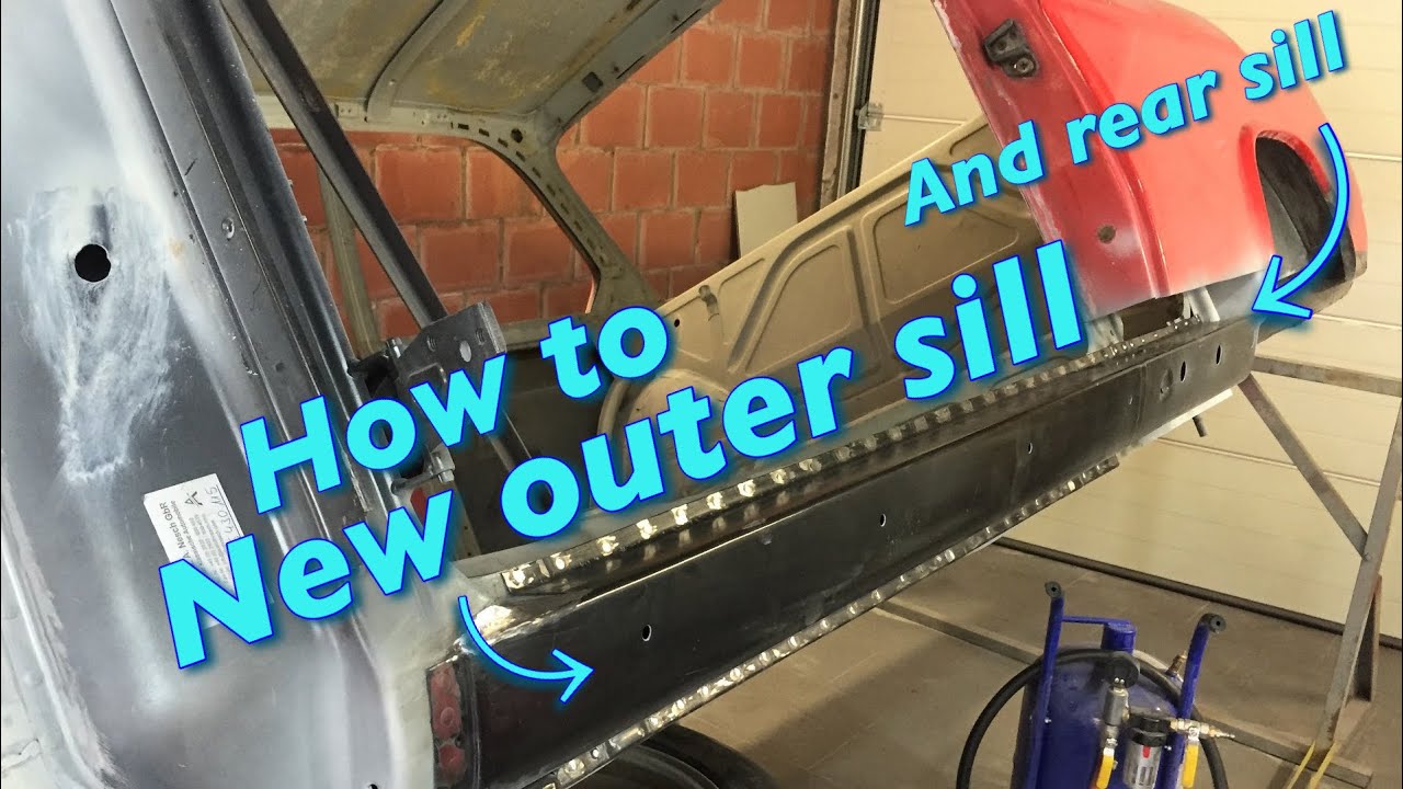 BMW 2002 e10 how to place new outer sill and rear sill