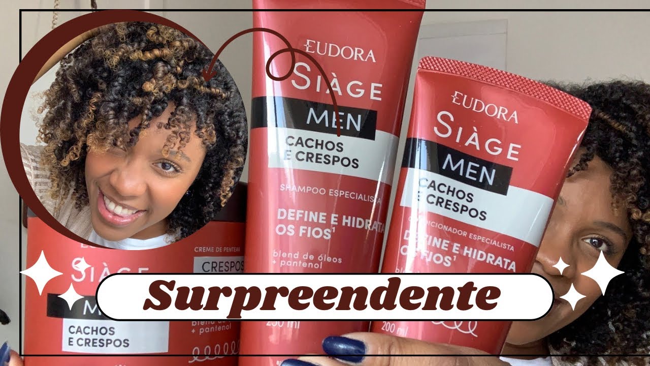Testei Eudora Siage Men cachos e crespos | DIÁRIO DE UMA CRESPA