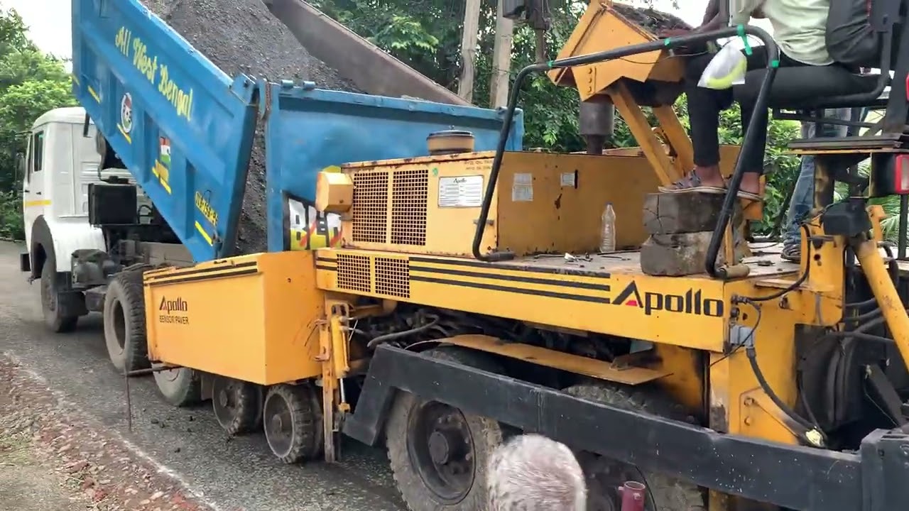 WMM Laying by PAVER machine | Wet Mix Macadam