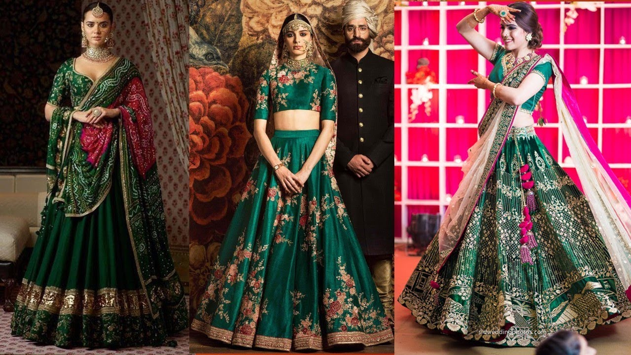 60 Most Popular Greeen Bridal Lehenga Designs Of 2018
