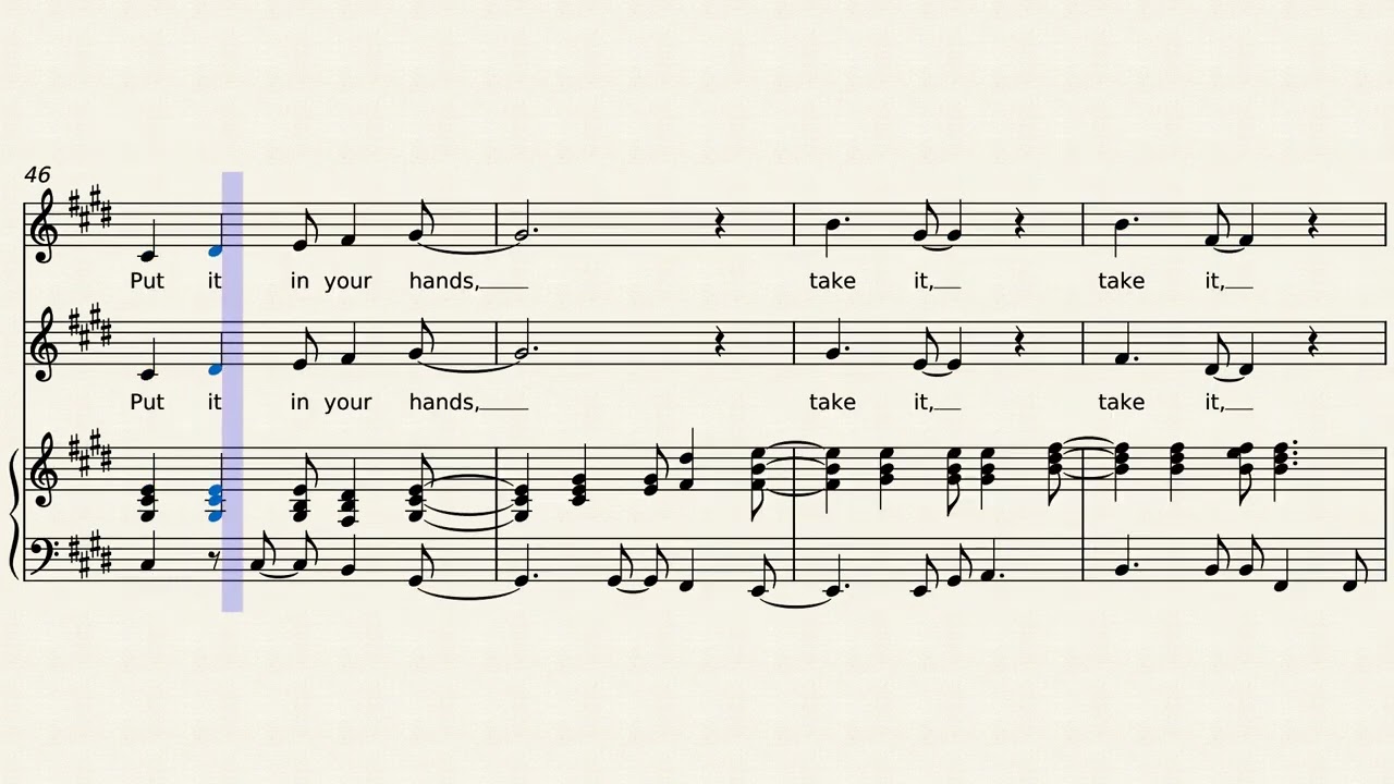 Shiny Happy People - R.E.M. (REM) - an easy arrangement for SA choir and piano