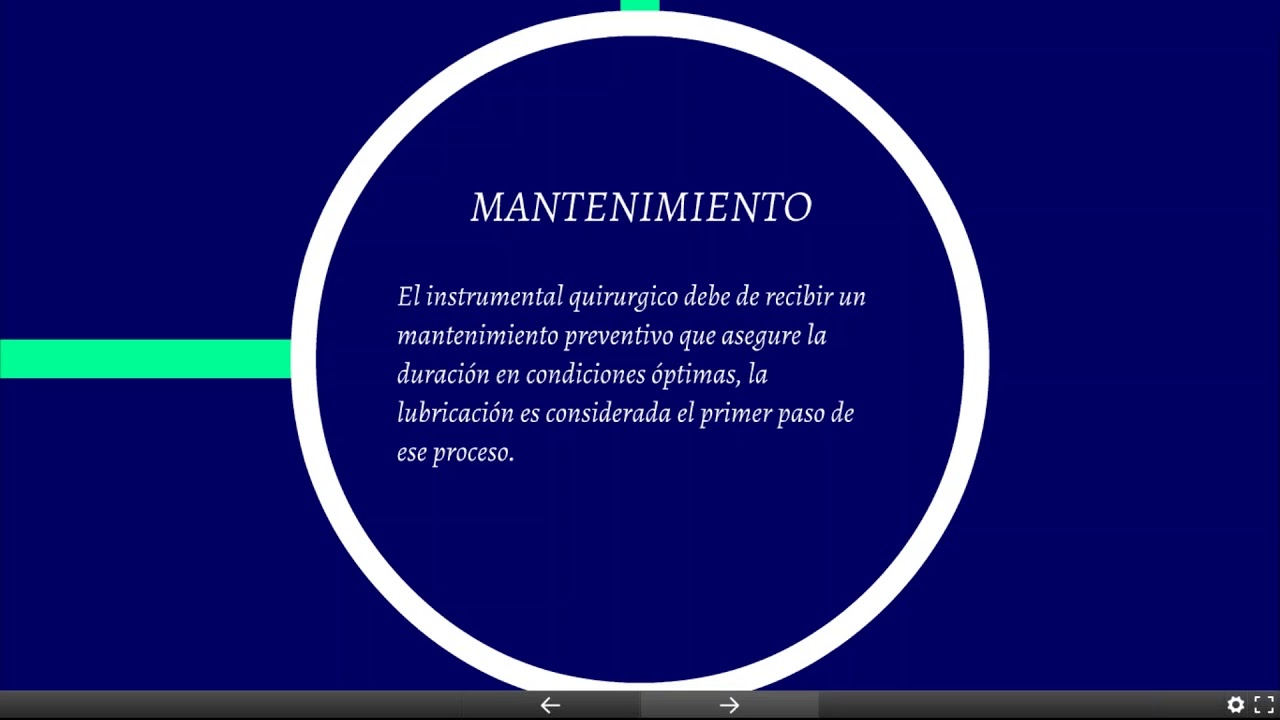 La lubricación del instrumental quirúrgico
