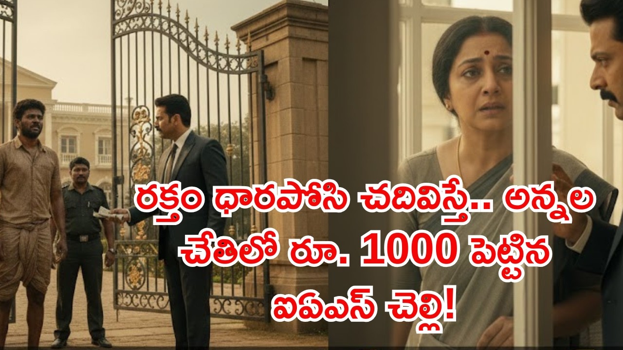 రక్తం ధారపోసి చదివిస్తే.. అన్నల చేతిలో రూ. 1000 పెట్టిన ఐఏఎస్ చెల్లి! |Hart touching Story