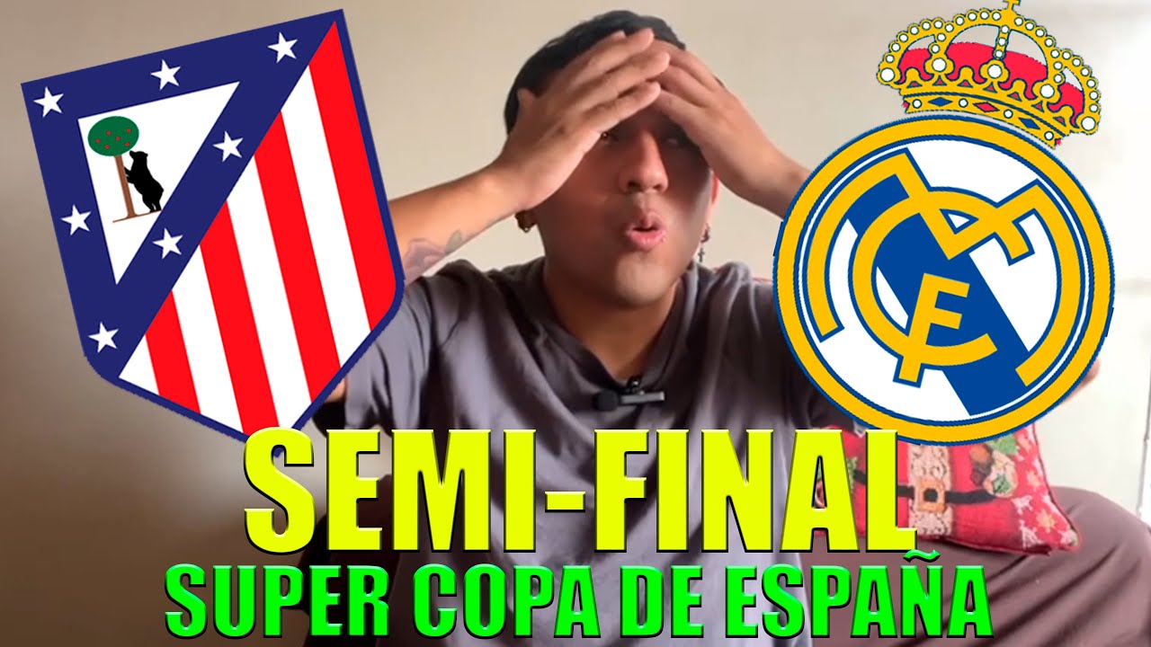 REACCIONES DE UN PERUANO AL REAL MADRID VS ATLETICO DE MADRID POR LA SUPER COPA DE ESPAÑA | MVP FEDE