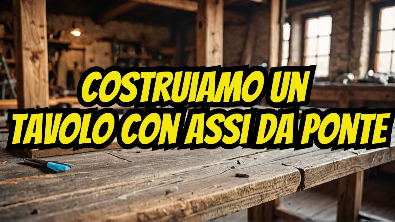 Costruisco un Tavolo Industriale con Assi da Ponteggio e Tubi del Gas | Restore & More