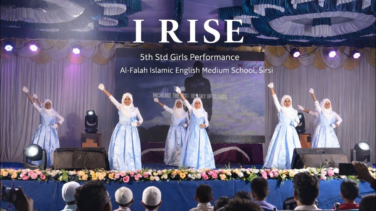 AMAZING PERFORNANMCE | I RISE | ACTION SONG | 5th Std Girls | AL-FALAH SCXHOOL SIRSI