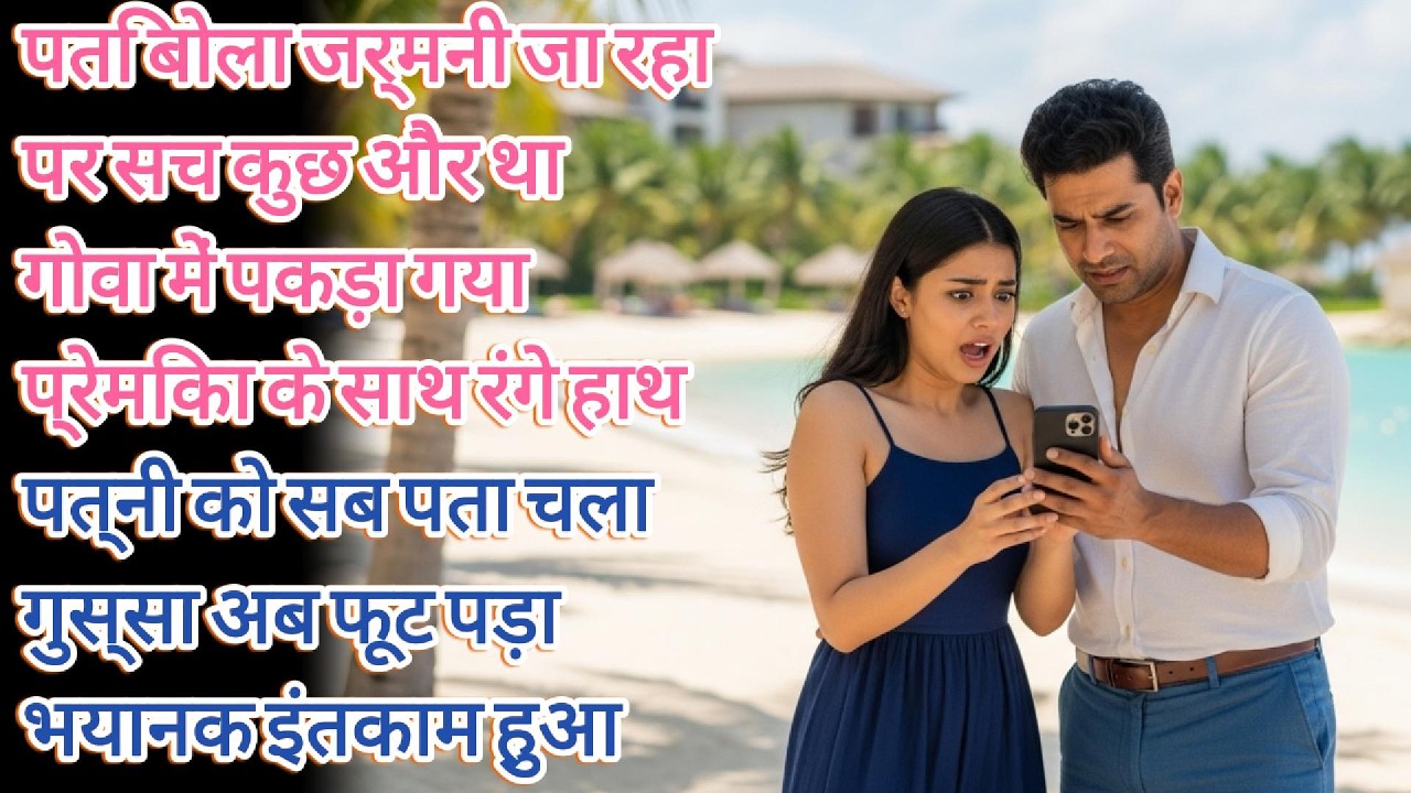 पति ने कहा जर्मनी जा रहा हूँ, लेकिन गोवा में प्रेमिका के साथ पकड़ा गया! पत्नी का भयानक इंतकाम!