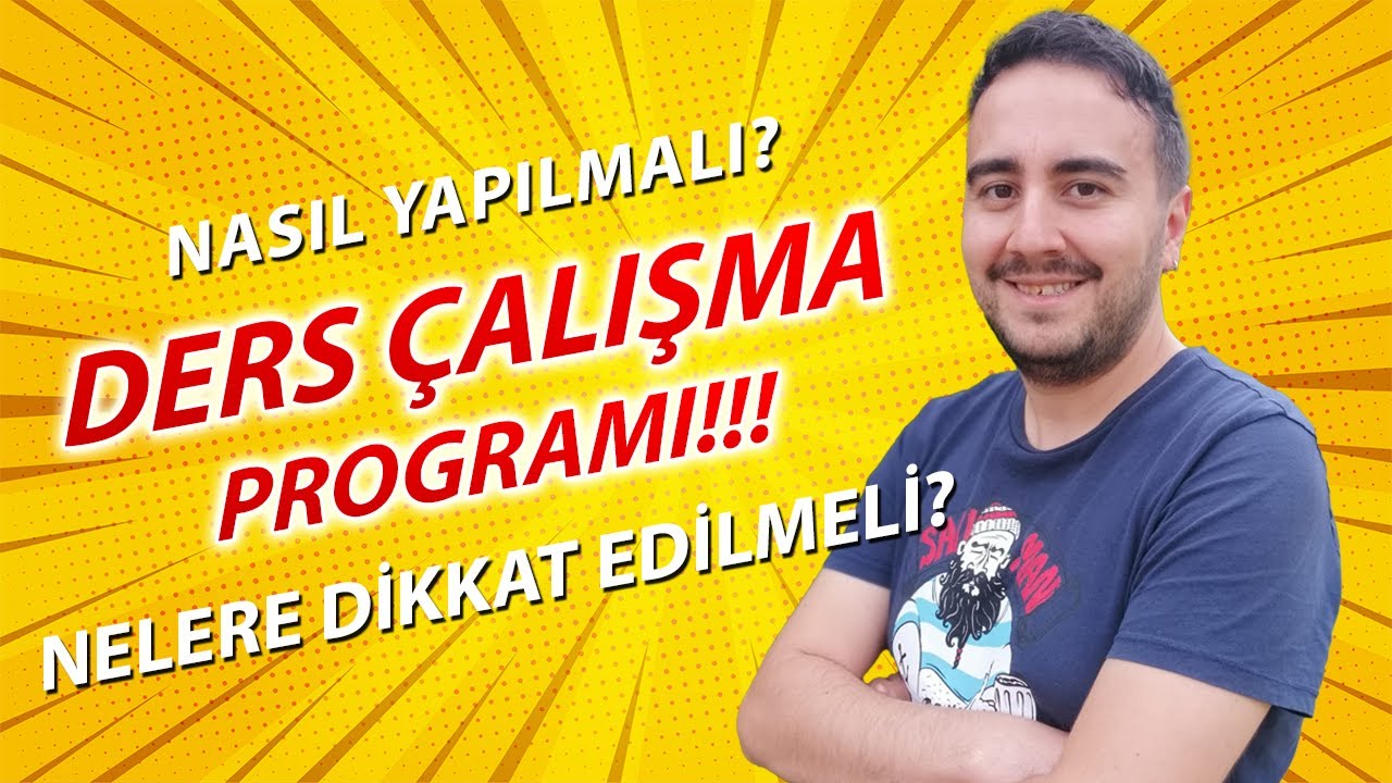 📣📣📣 Ders Çalışma Programı Yapıyoruz 📣📣📣